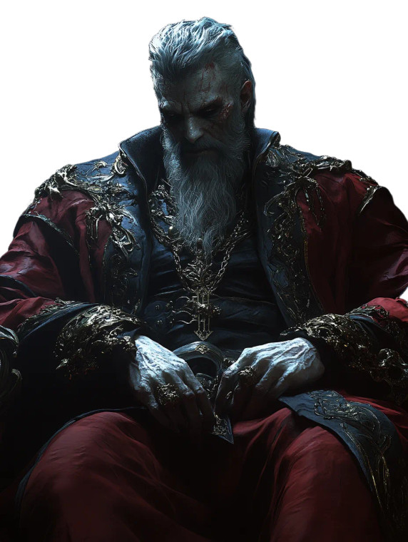 Emaciated Priest Portrait Vinyl Car Decal Sticker – Waterproof & UV-Resistant 8"