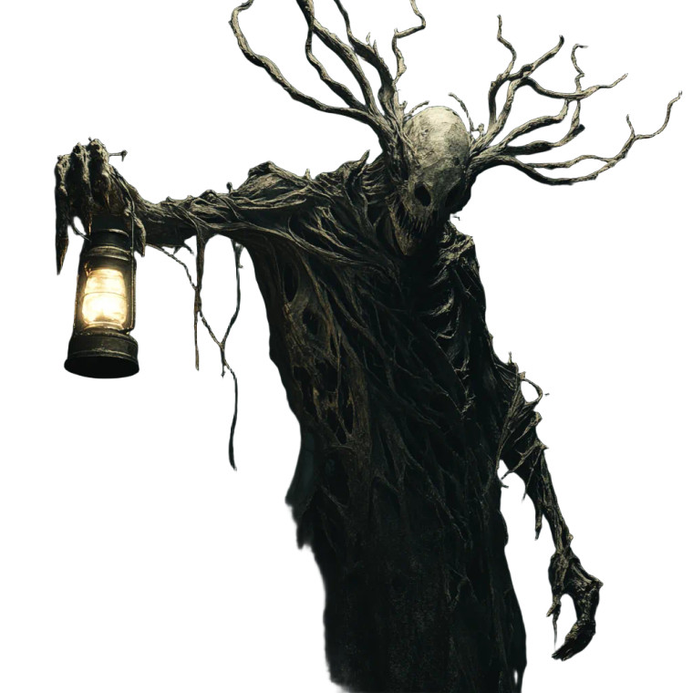 Twisted Lantern Creature Vinyl Car Decal Sticker – Waterproof & UV-Resistant 8"