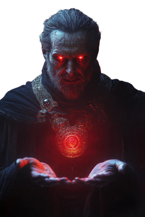 Evil Wizard Portrait Vinyl Car Decal Sticker – Waterproof & UV-Resistant 8"