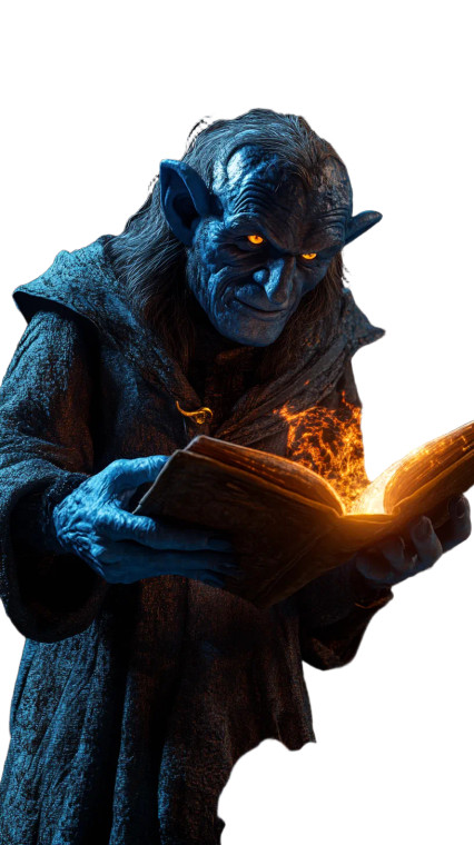 Gargamel Casting Spell Vinyl Car Decal Sticker – Waterproof & UV-Resistant 8"