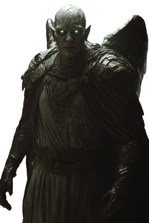 Half-Elf Dhampir Warrior Vinyl Car Decal Sticker – Waterproof & UV-Resistant 8"