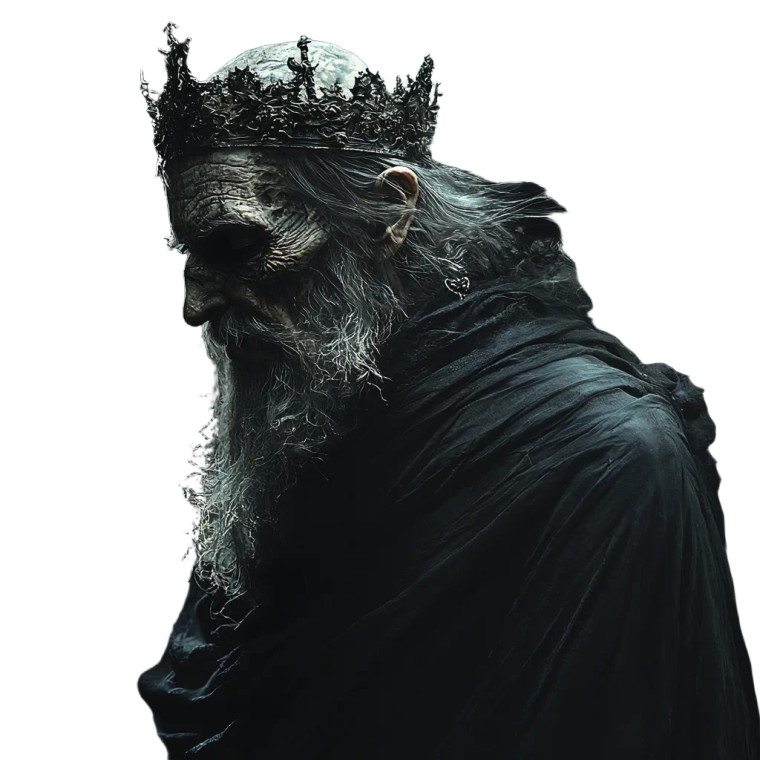 Death King Vinyl Car Decal Sticker – Waterproof & UV-Resistant 8"