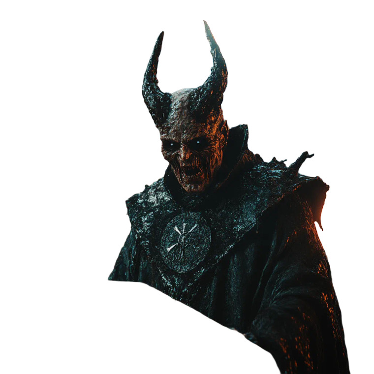 Demonic Priest Preaching Vinyl Car Decal Sticker – Waterproof & UV-Resistant 8"