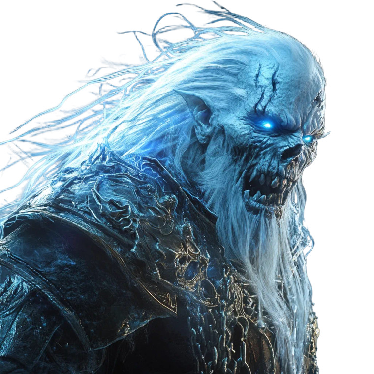 Angry Frost Mage Vinyl Car Decal Sticker – Waterproof & UV-Resistant 8"