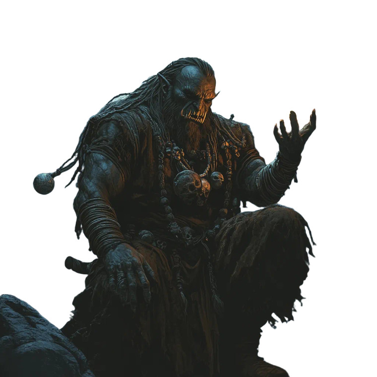 Orc Shamanic Ritual Vinyl Car Decal Sticker – Waterproof & UV-Resistant 8"