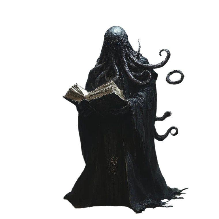 Dark Fantasy Mindflayer Vinyl Car Decal Sticker – Waterproof & UV-Resistant 8"