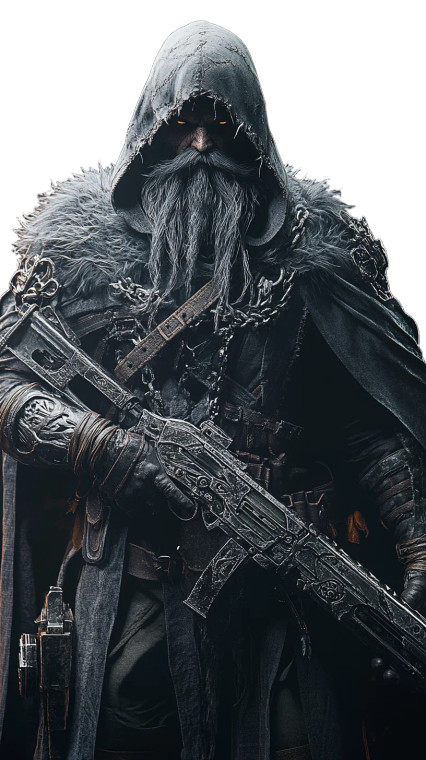 Dark And Darker Wizard Vinyl Car Decal Sticker – Waterproof & UV-Resistant 8"