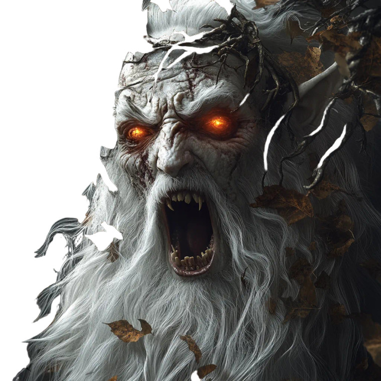 Mad Elf Portrait Vinyl Car Decal Sticker – Waterproof & UV-Resistant 8"