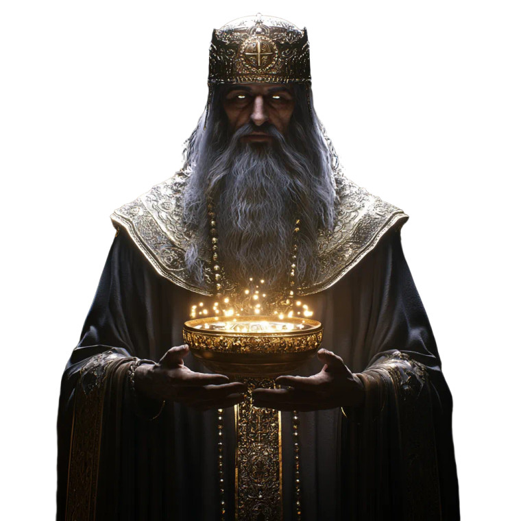 Celestial Priest Melchizedek Vinyl Car Decal Sticker – Waterproof & UV-Resistant 8"