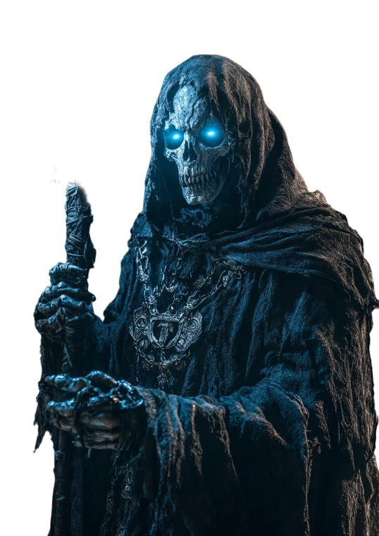 Malevolent Lich Sorcerer Vinyl Car Decal Sticker – Waterproof & UV-Resistant 8"