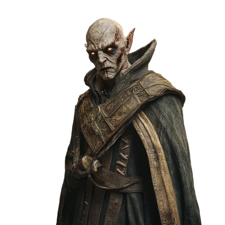 Necrotic Elf Wizard Vinyl Car Decal Sticker – Waterproof & UV-Resistant 8"