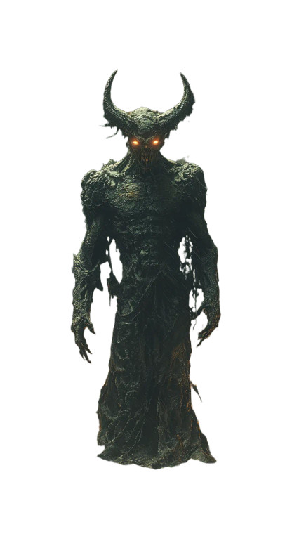 Menacing Demon Vinyl Car Decal Sticker – Waterproof & UV-Resistant 8"