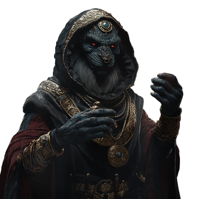 Rakshasa Rahib Vinyl Car Decal Sticker – Waterproof & UV-Resistant 8"