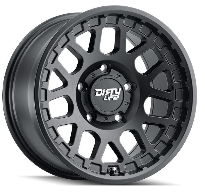 Unleash Performance with Matte Black Dirty Life Race Wheels | 17x9 | Fit TPMS | Single Wheel