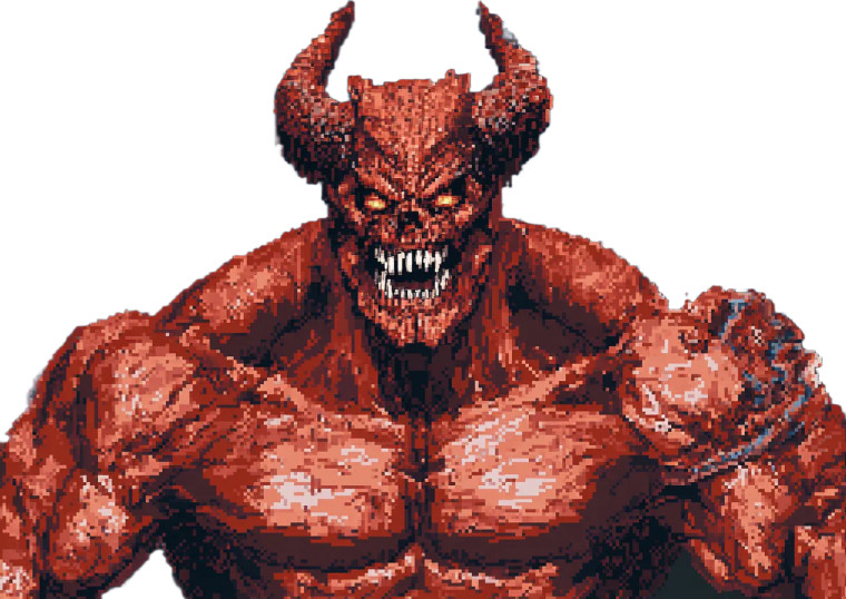 Doom Cyborg Demon Vinyl Car Decal Sticker – Waterproof & UV-Resistant 8"