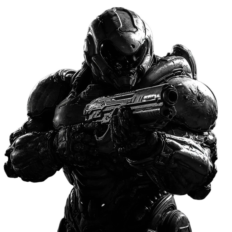 Doom Slayer V3 Vinyl Car Decal Sticker – Waterproof & UV-Resistant 8"