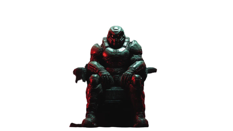 Doom Throne Vinyl Car Decal Sticker – Waterproof & UV-Resistant 8"