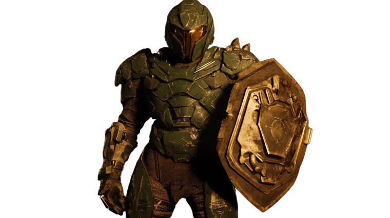 Doom Slayer Armored Vinyl Car Decal Sticker – Waterproof & UV-Resistant 8"