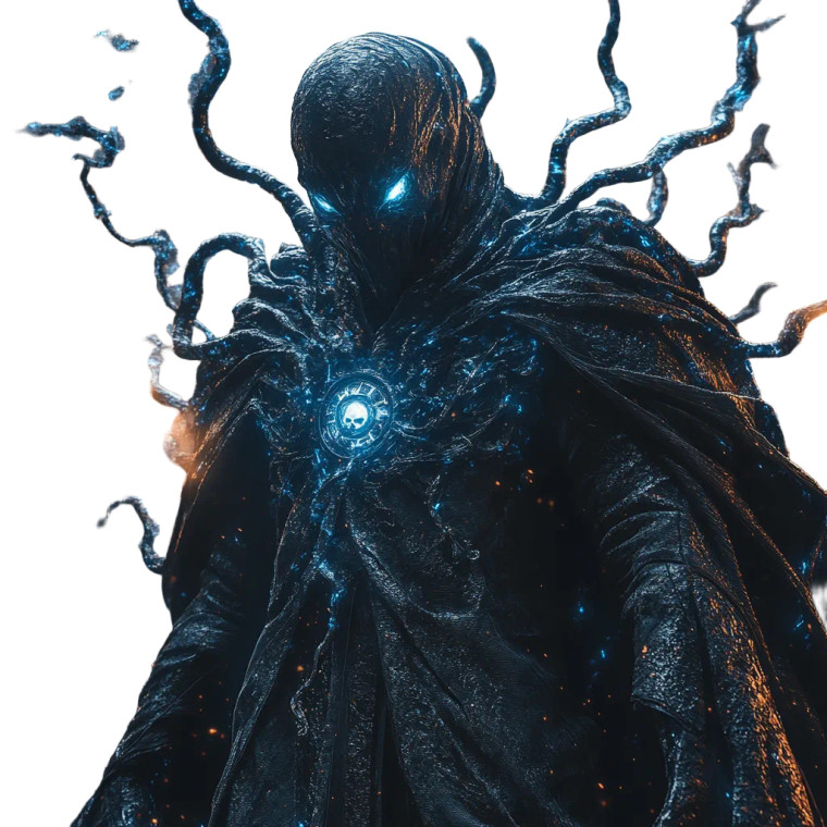 Black Mind Flayer Vinyl Car Decal Sticker – Waterproof & UV-Resistant 8"