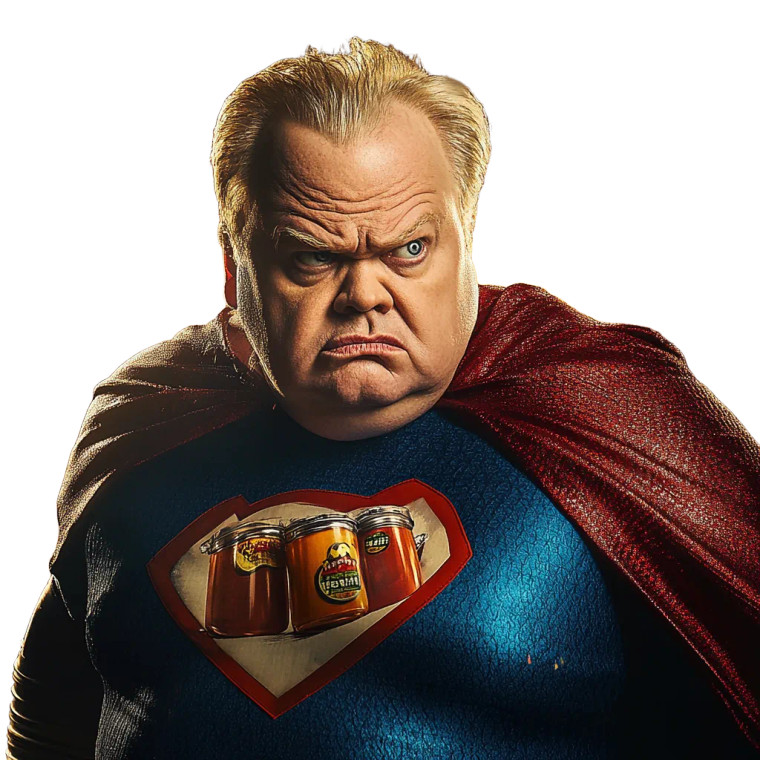 Canned Goods Hero Vinyl Car Decal Sticker – Waterproof & UV-Resistant 8"