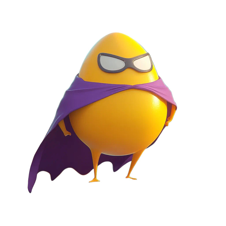 Superhero Egg Vinyl Car Decal Sticker – Waterproof & UV-Resistant 8"