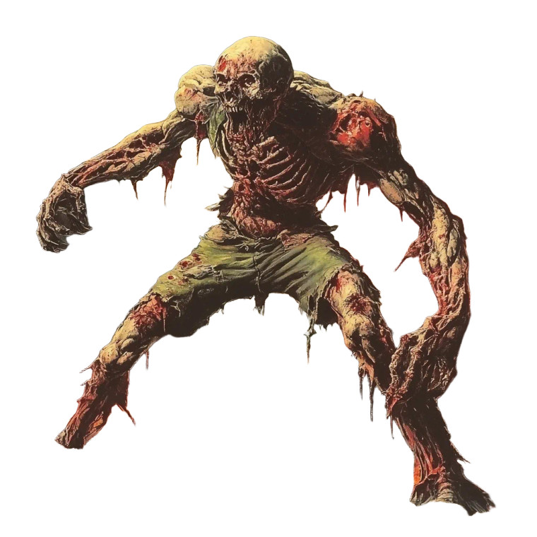 Asymmetrical Zombie Cover Vinyl Car Decal Sticker – Waterproof & UV-Resistant 8"