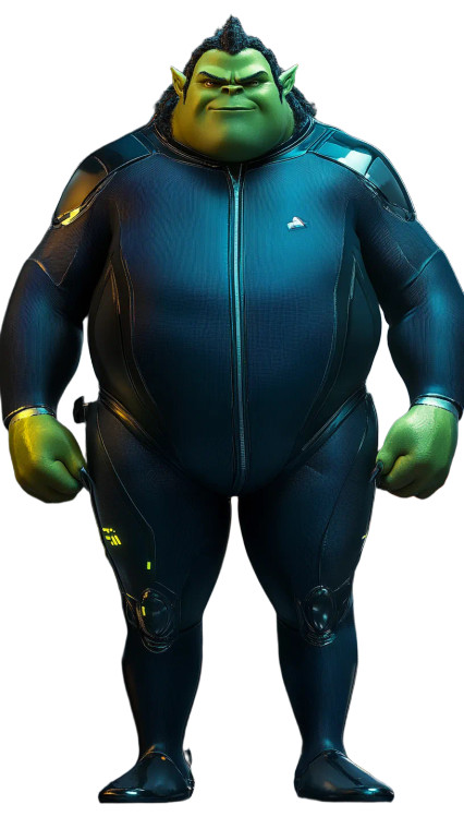 Giant Green Humanoid Vinyl Car Decal Sticker – Waterproof & UV-Resistant 8"