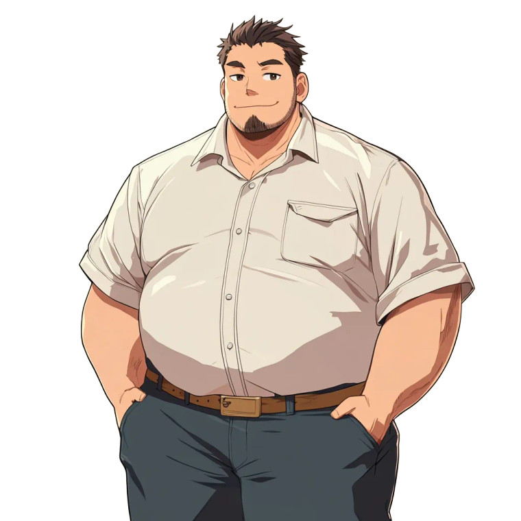 Kind Anime Man Vinyl Car Decal Sticker – Waterproof & UV-Resistant 8"