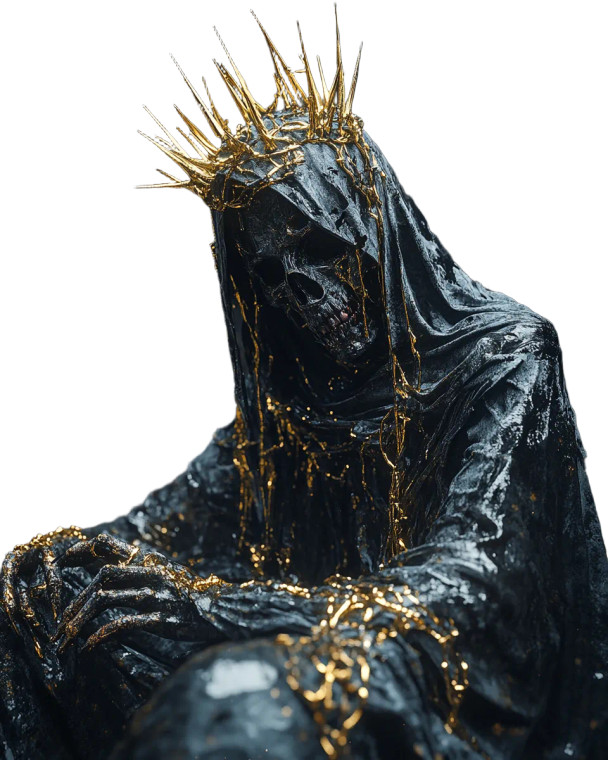 Undead Warrior Crowned V5 Vinyl Car Decal Sticker – Waterproof & UV-Resistant 8"