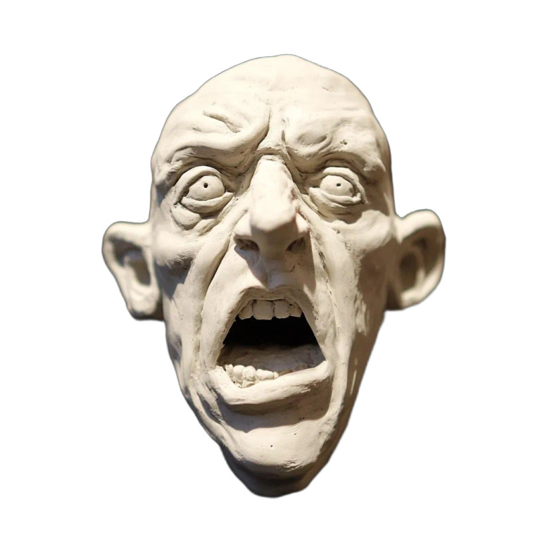 Clay Head Vinyl Car Decal Sticker – Waterproof & UV-Resistant 8"