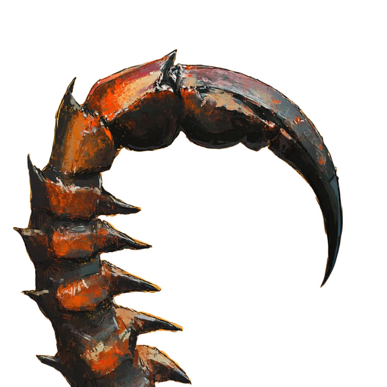 Scorpion Tail Icon Vinyl Car Decal Sticker – Waterproof & UV-Resistant 8"