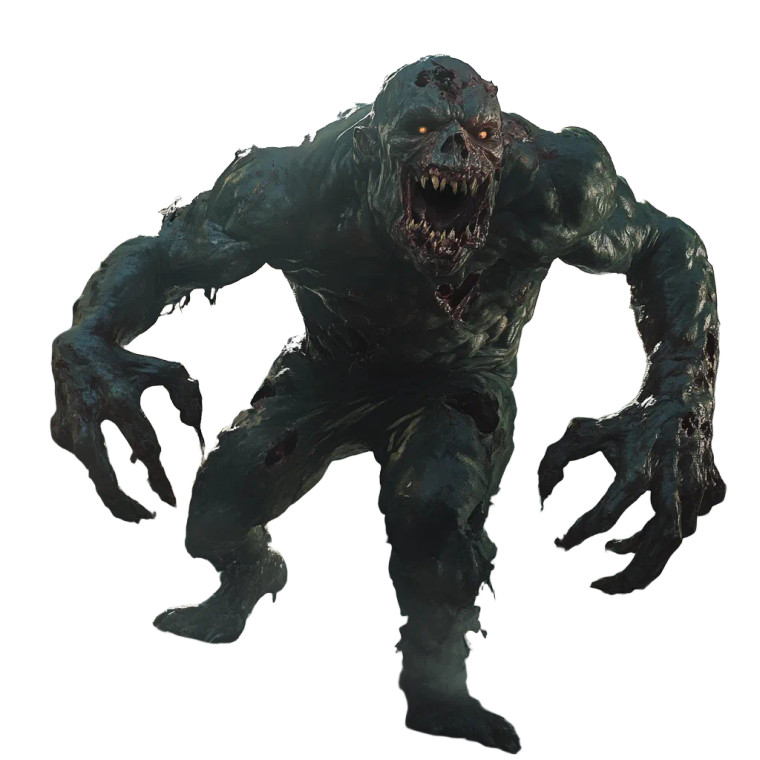 Zombie Monster Run Vinyl Car Decal Sticker – Waterproof & UV-Resistant 8"