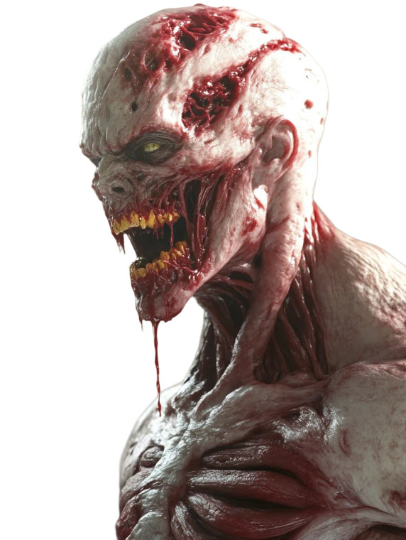 Grotesque Meat Creature Vinyl Car Decal Sticker – Waterproof & UV-Resistant 8"