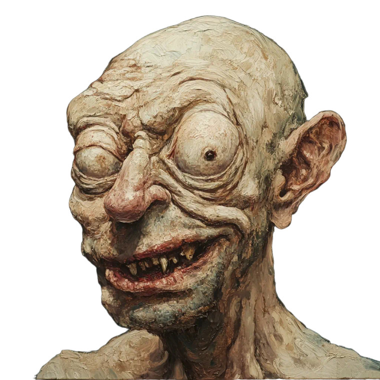 Ugly Portrait Vinyl Car Decal Sticker – Waterproof & UV-Resistant 8"