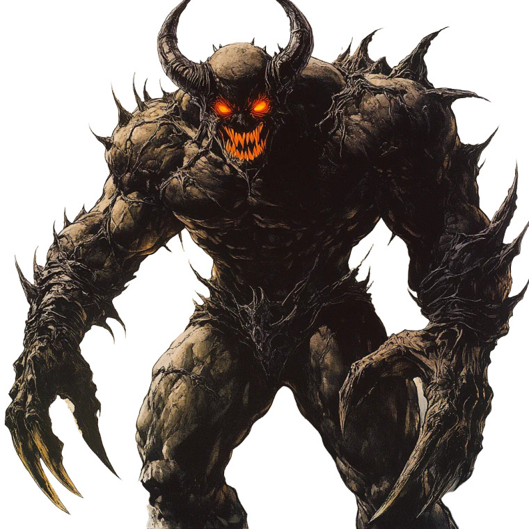 Doomsday-Like Demon Vinyl Car Decal Sticker – Waterproof & UV-Resistant 8"