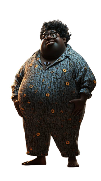 Quirky Professor Scene Vinyl Car Decal Sticker – Waterproof & UV-Resistant 8"