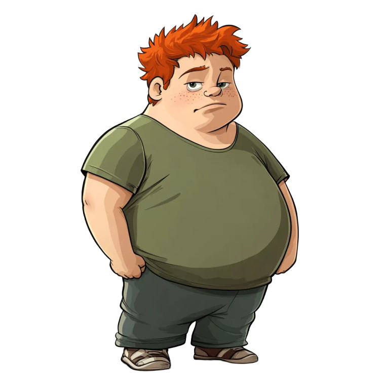 Cartoon Bully Kid Vinyl Car Decal Sticker – Waterproof & UV-Resistant 8"