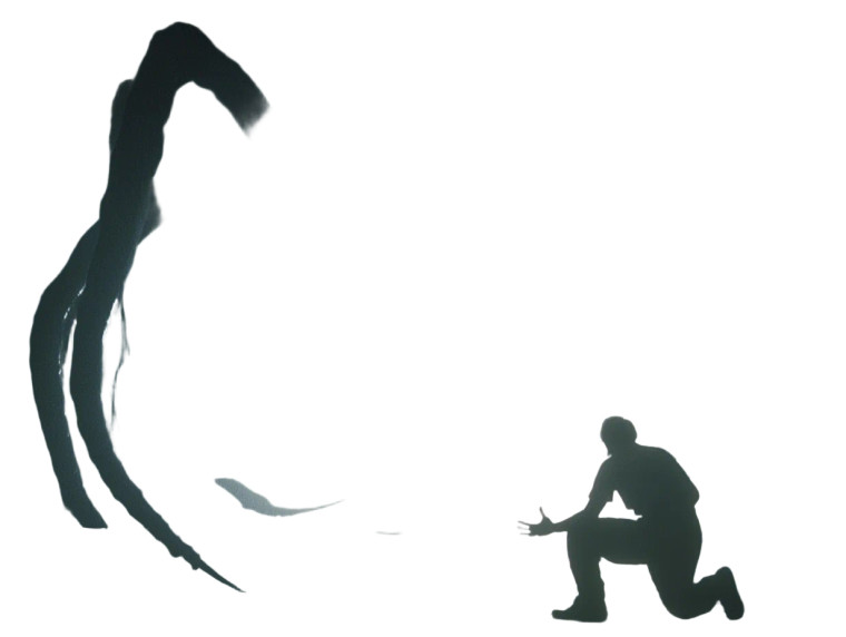 Giant Cthulhu Shadow Vinyl Car Decal Sticker – Waterproof & UV-Resistant 8"