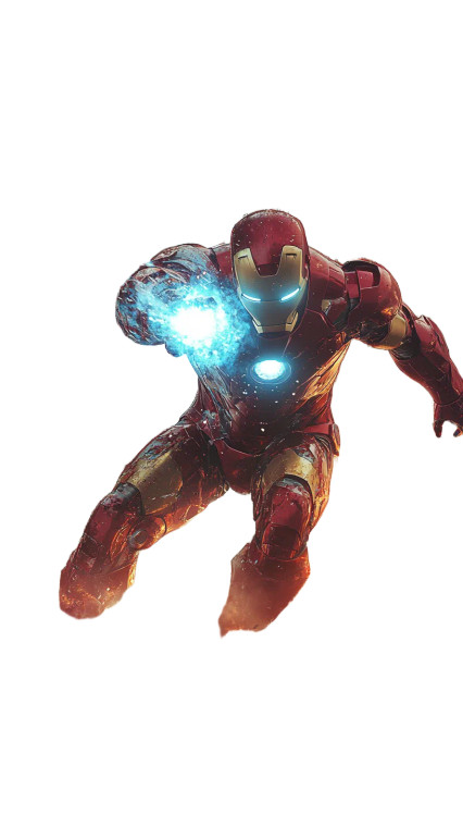 Iron Man Landing Vinyl Car Decal Sticker – Waterproof & UV-Resistant 8"