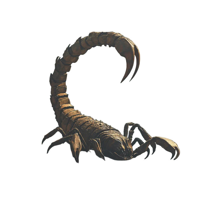 Giant Scorpion Monster Vinyl Car Decal Sticker – Waterproof & UV-Resistant 8"