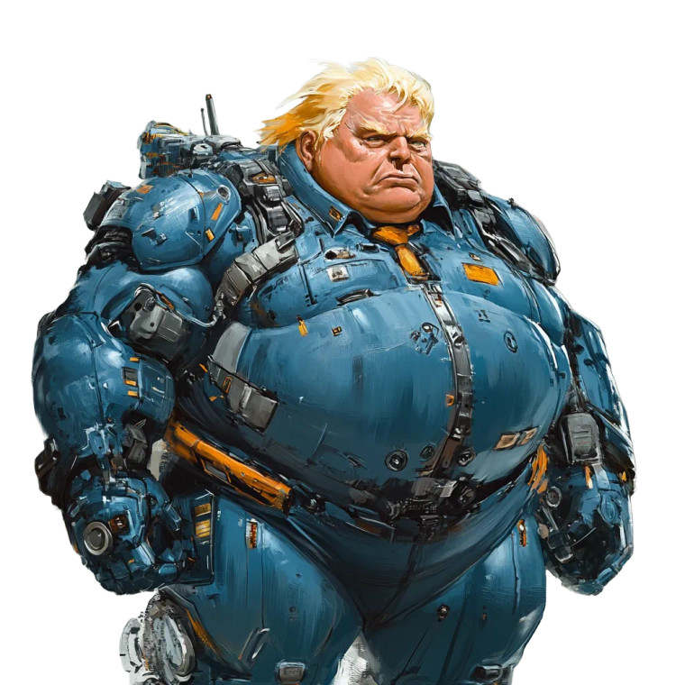 Cyborg Old Man Vinyl Car Decal Sticker – Waterproof & UV-Resistant 8"