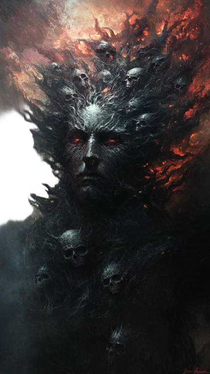 Demon Of Many Faces Vinyl Car Decal Sticker – Waterproof & UV-Resistant 8"