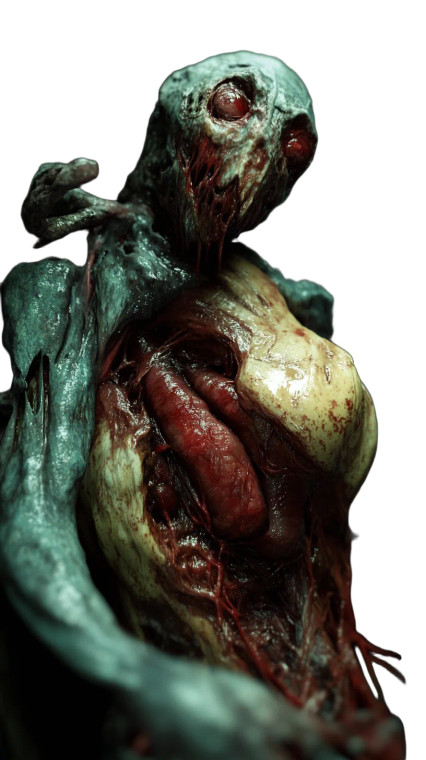 Slime Monster Woman Vinyl Car Decal Sticker – Waterproof & UV-Resistant 8"