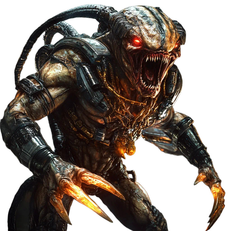 Vicious Alien Invader Vinyl Car Decal Sticker – Waterproof & UV-Resistant 8"