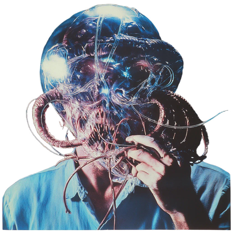 Surrealist Monster Film Vinyl Car Decal Sticker – Waterproof & UV-Resistant 8"