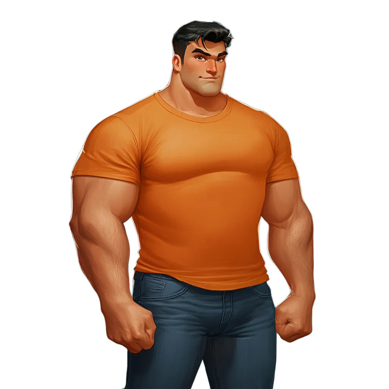 Confident Young Man V3 Vinyl Car Decal Sticker – Waterproof & UV-Resistant 8"