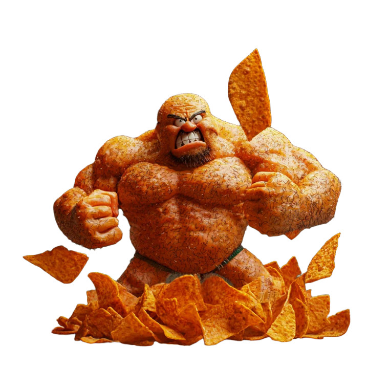 Cheetos Strongman Vinyl Car Decal Sticker – Waterproof & UV-Resistant 8"