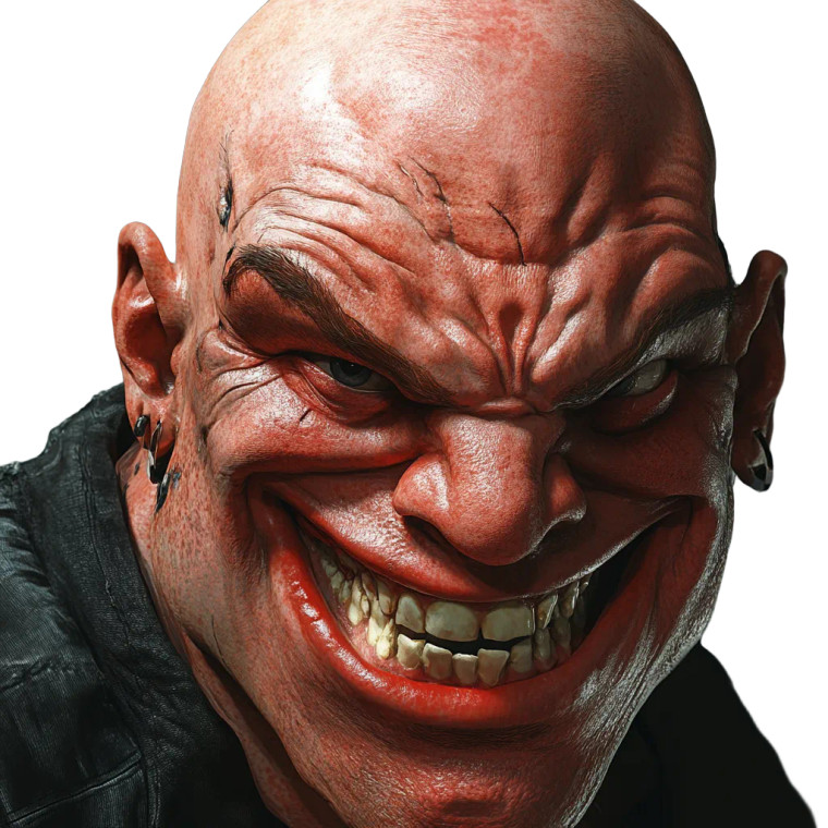 Vicious Red-Head Portrait Vinyl Car Decal Sticker – Waterproof & UV-Resistant 8"
