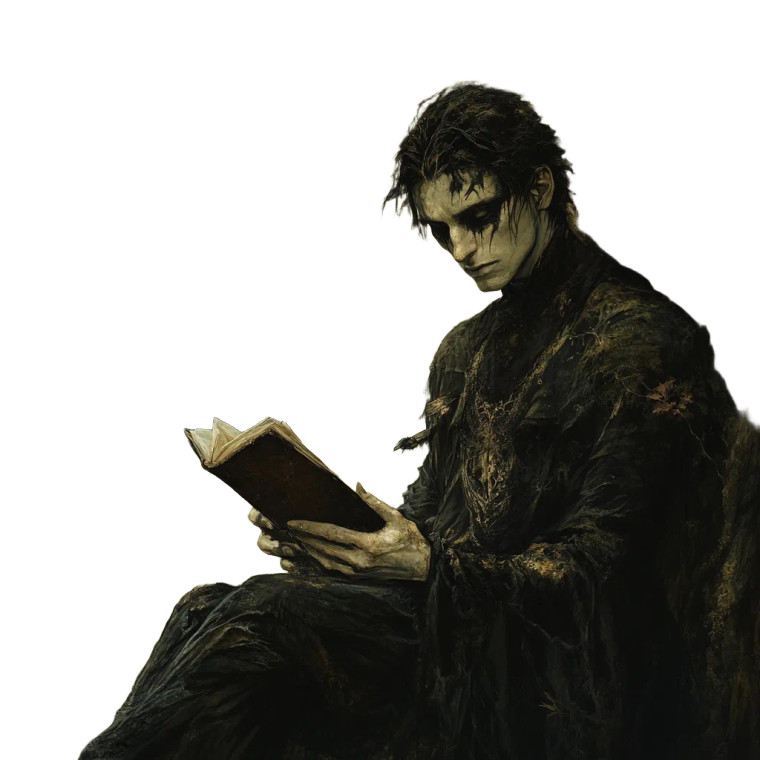 Dark Storyteller Vinyl Car Decal Sticker – Waterproof & UV-Resistant 8"