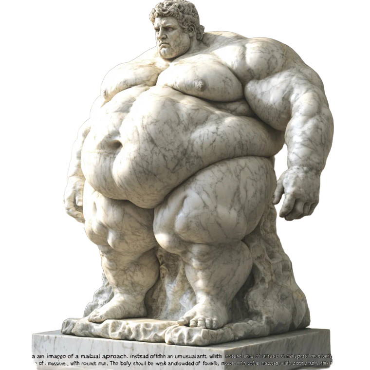 Unconventional Greek Statue Vinyl Car Decal Sticker – Waterproof & UV-Resistant 8"